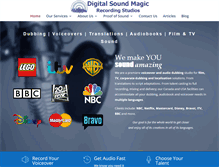 Tablet Screenshot of digitalsoundmagic.com